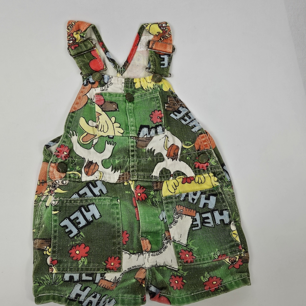 Vintage Hee Haw overall shorts kids 12 months ( see measurements)